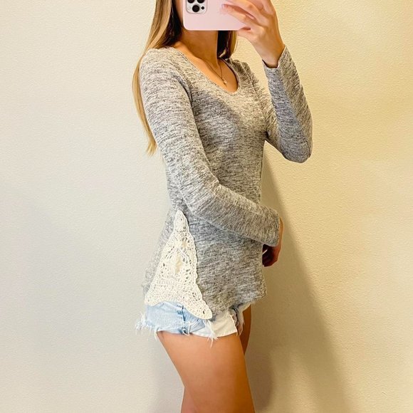 Forever 21 Gray Marled Knit Sweater - Picture 2 of 3